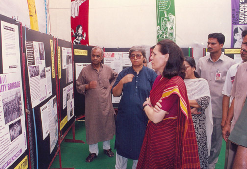 Sonia Gandhi, Shabnam Hashmi, Rajen